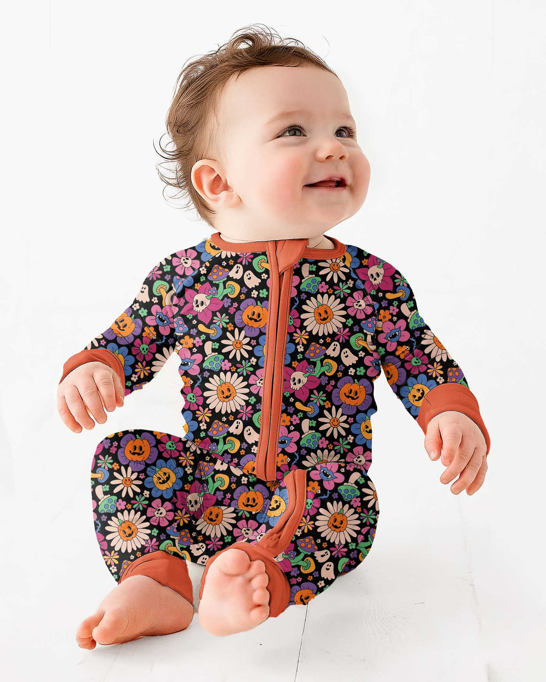 Halloween Flowers Bamboo Convertible Zippy