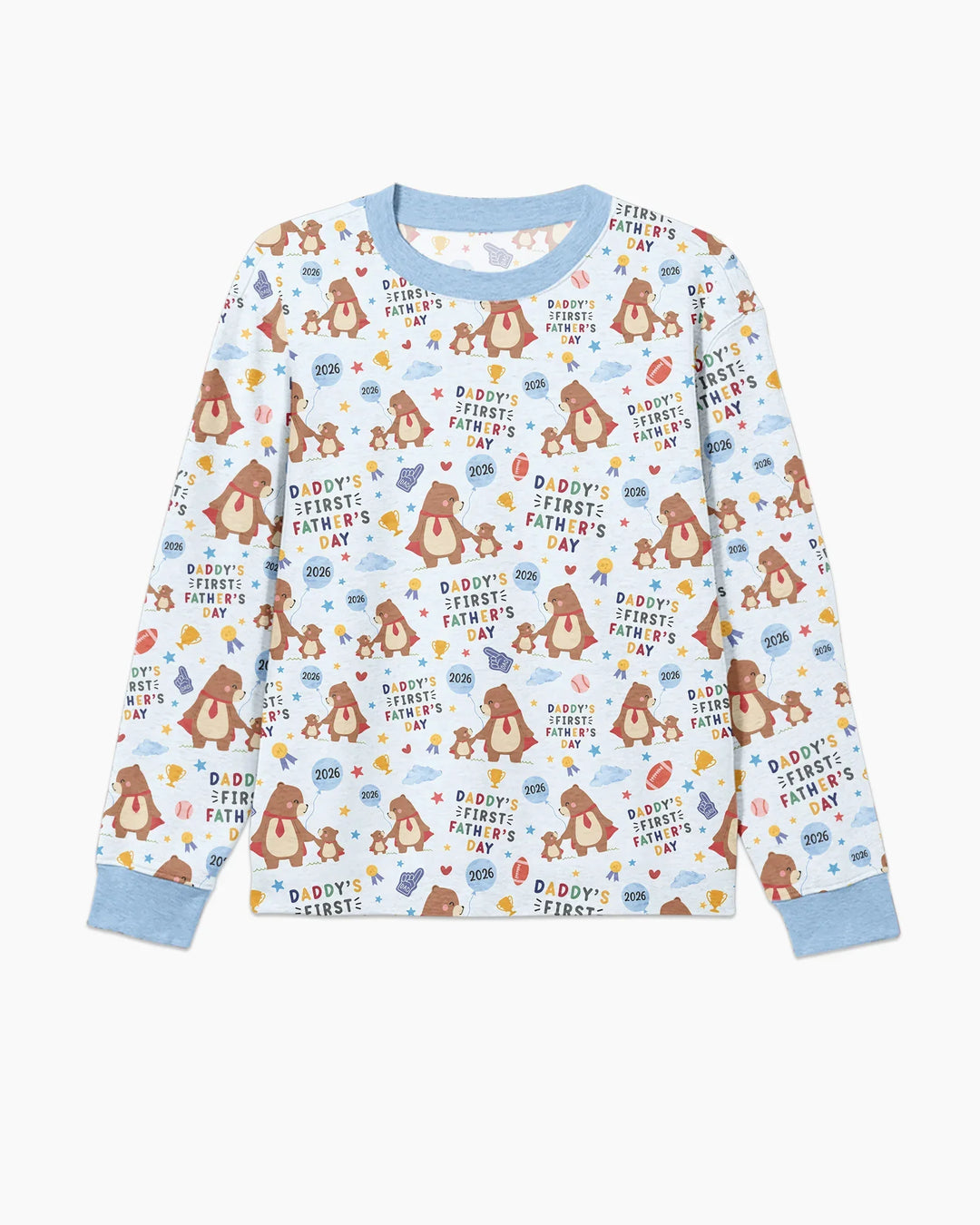 First Father's Day Daddy Bear Family Matching Bamboo Men's Pajama Set