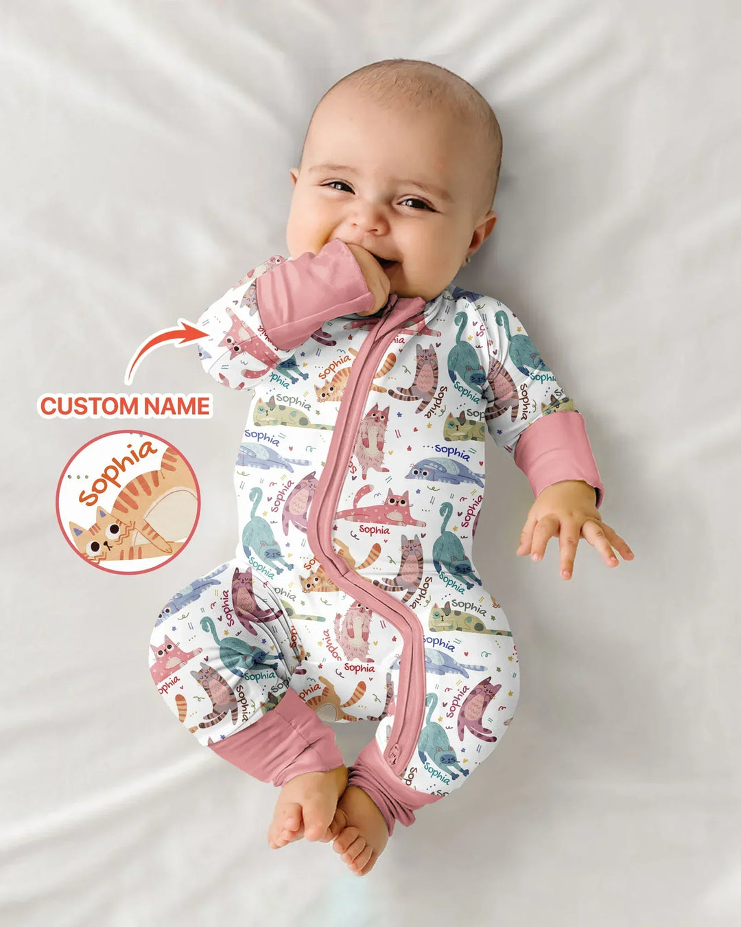 Cat Nap Crew Bamboo Convertible Zippy