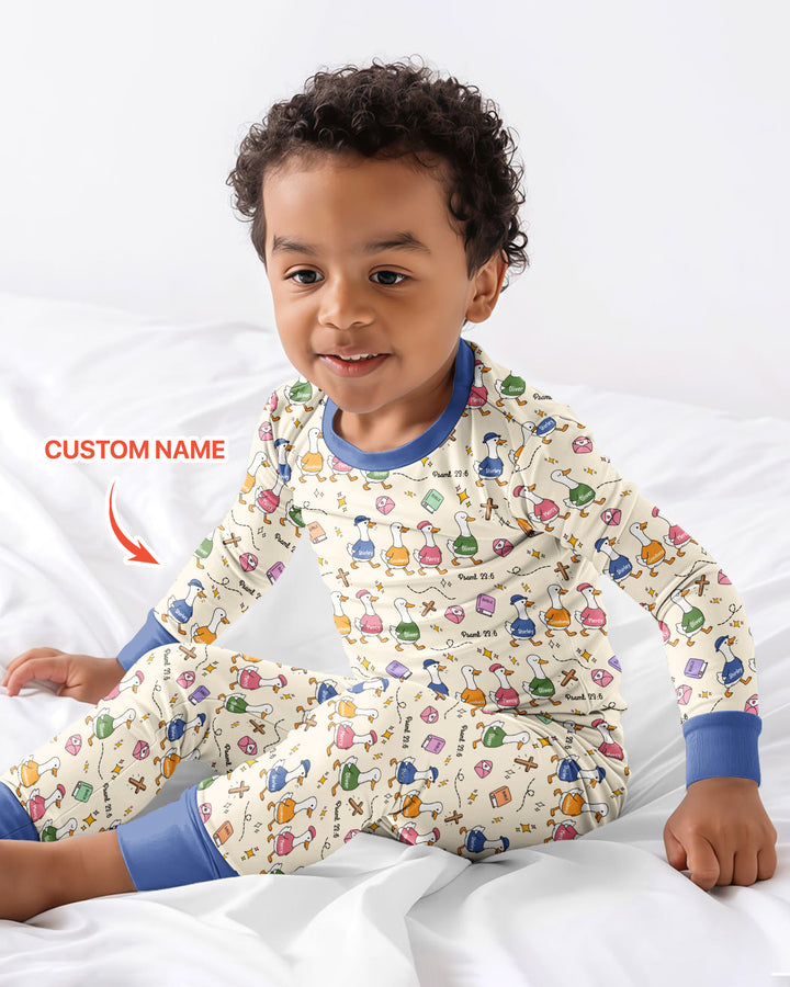 Psalm 23:6 Matching Family Bamboo Two Piece Long Sleeve Pajama Set