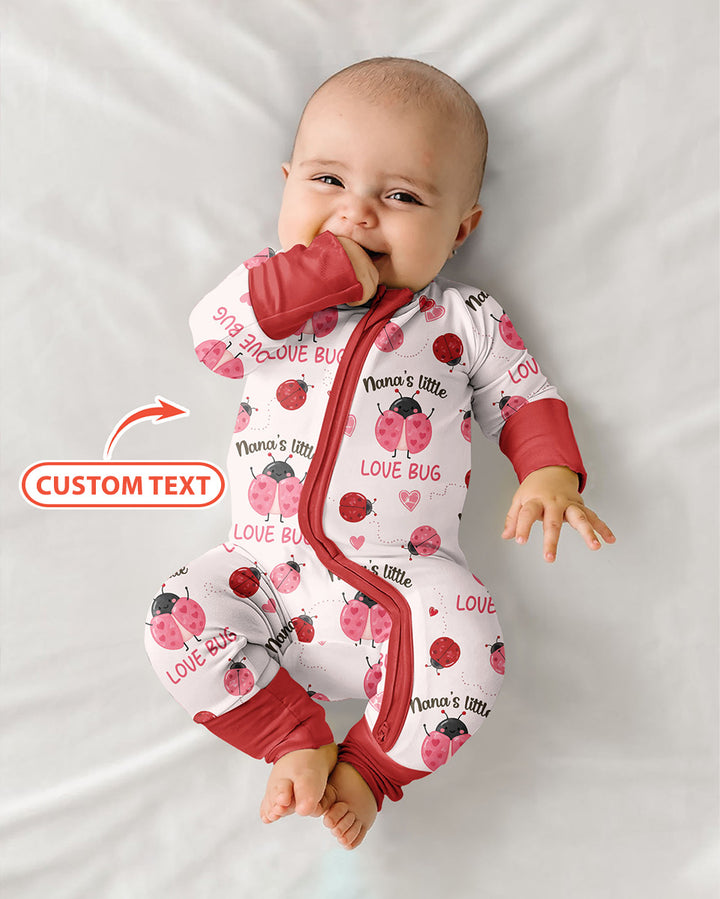 Personalized Grandma's Little Love Bug Bamboo Convertible Zippy