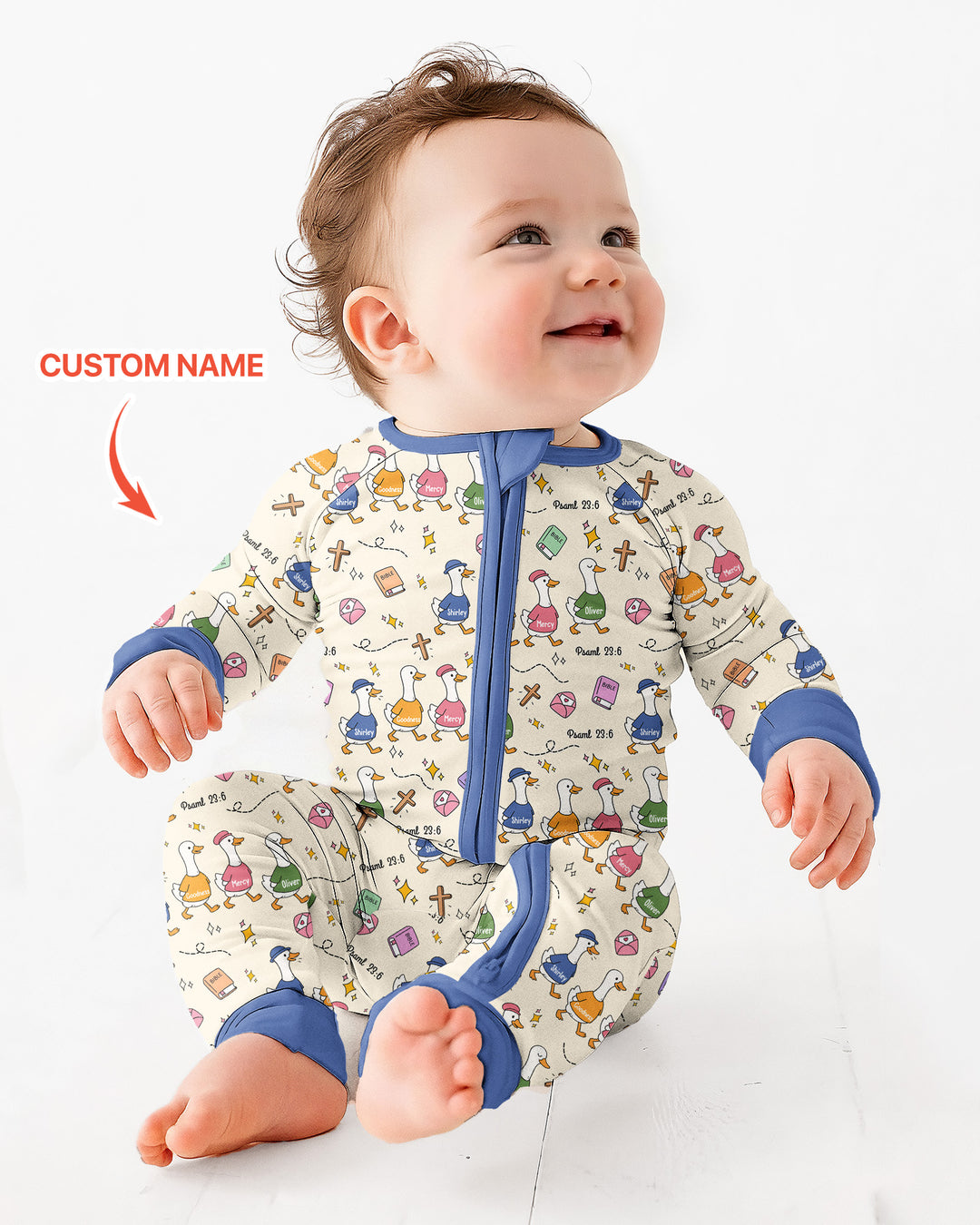 Psalm 23:6 Matching Family Bamboo Convertible Zippy