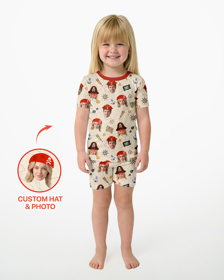 Schlafanzug-Set zweiteilig, kurze Ärmel, kurze Hose, Bambus