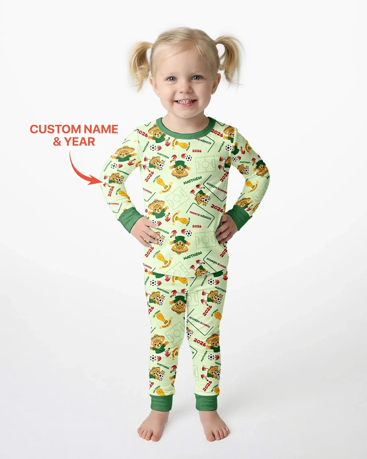 My First World Cup Bamboo Two Piece Long Sleeve Pajama Set