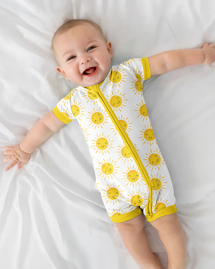 Sunshine Bamboo Shorty Zippered Romper
