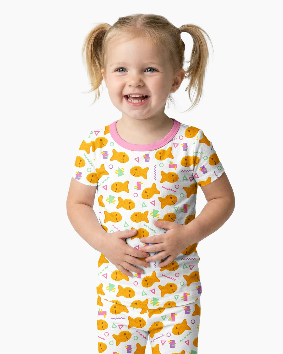 Conjunto de pijama de dos piezas de manga corta de bambú