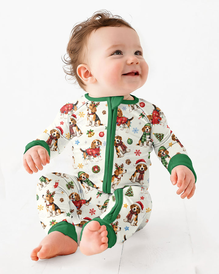 Beagle Christmas Bamboo Convertible Zippy