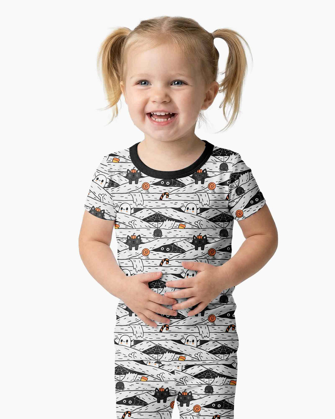 Little Mummy Crew Bamboo Two Piece Short Sleeve Pajama Set