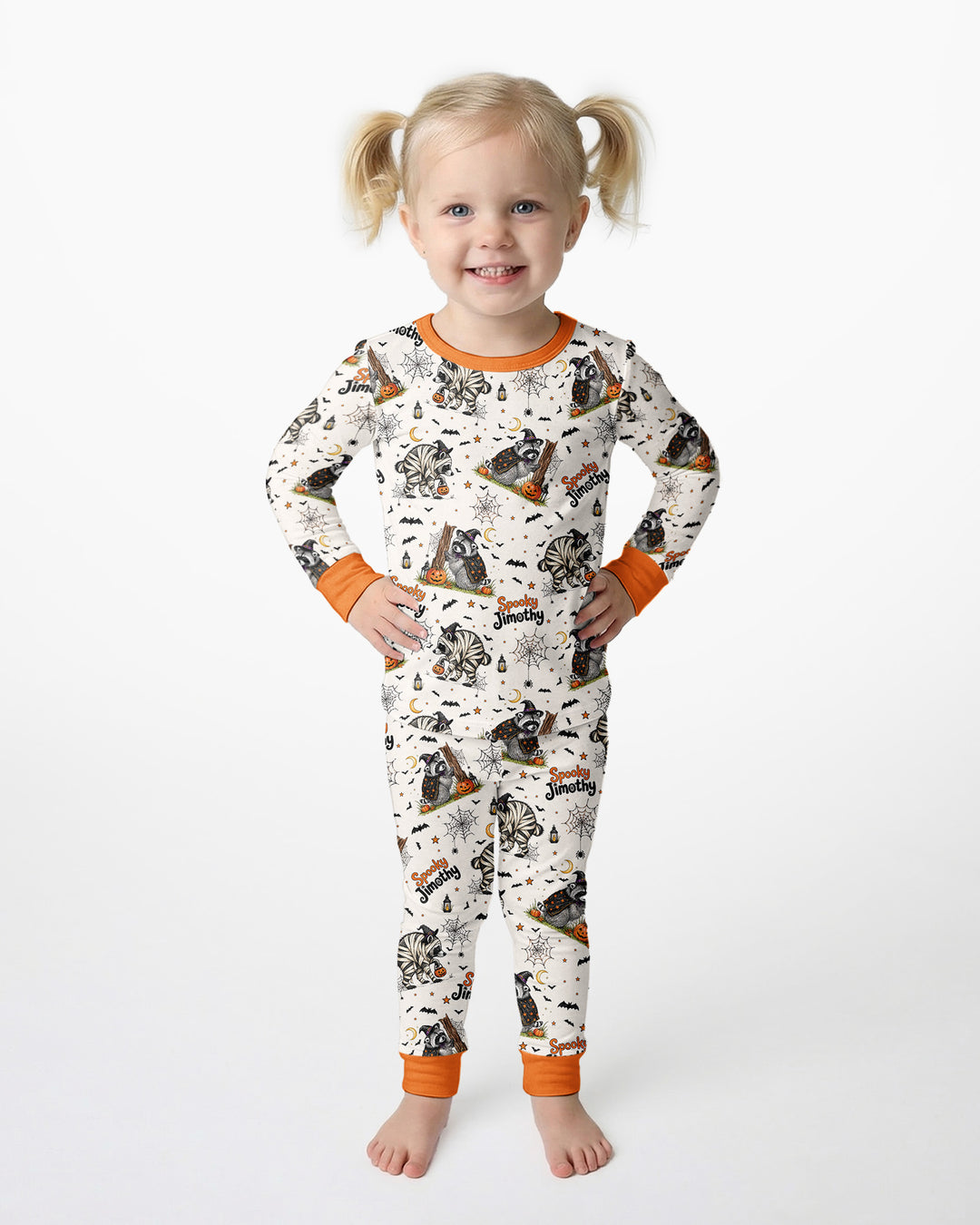 Spooky Jimothy Bamboo Two Piece Long Sleeve Pajama Set