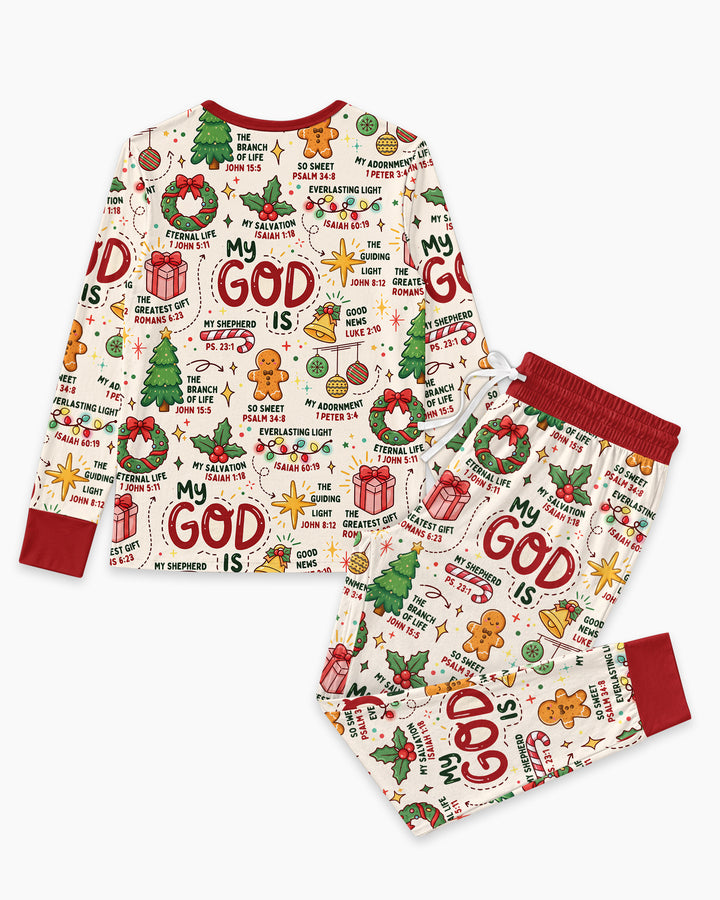 Christmas My God Is Bamboo Women Pajama Set