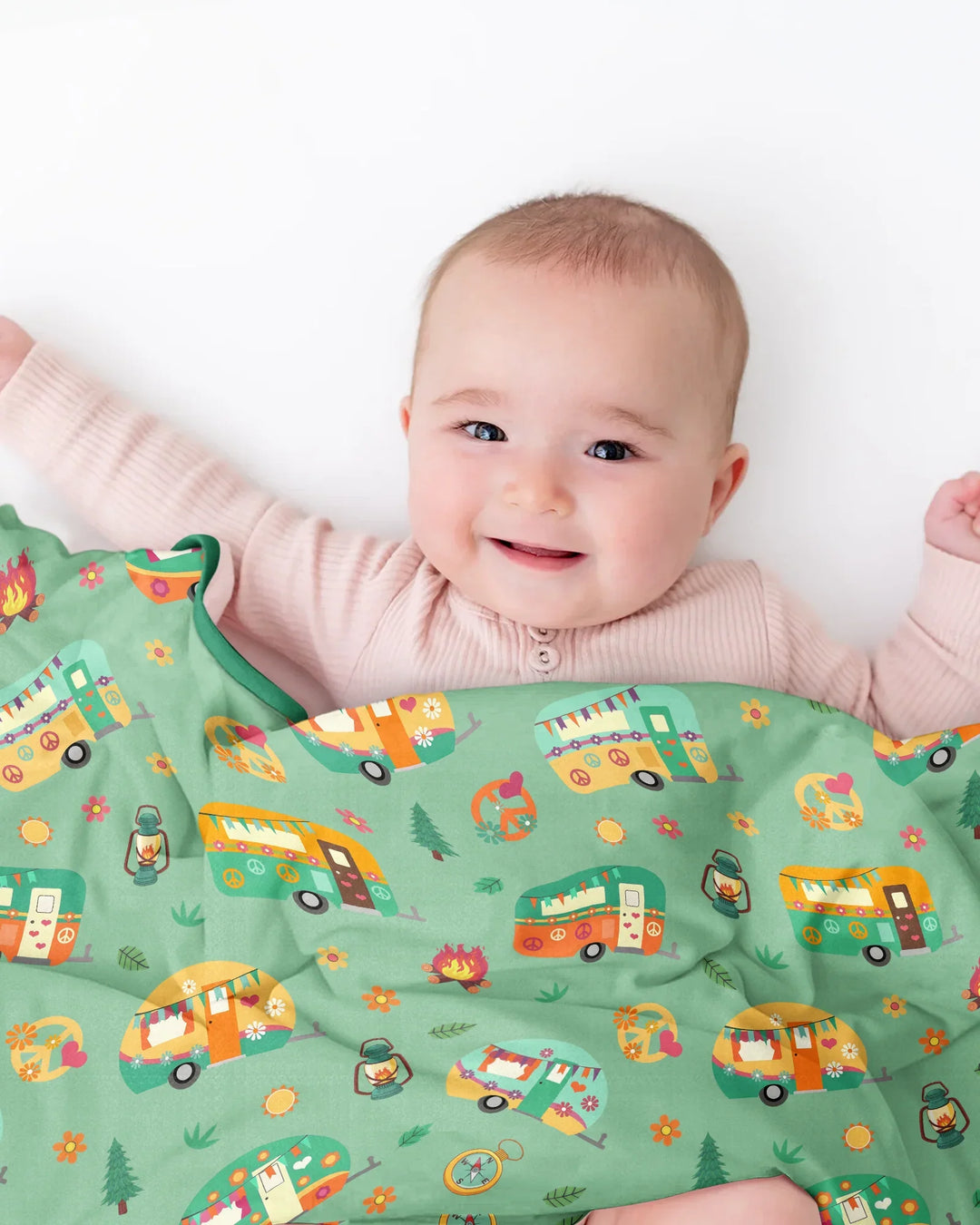 Manta de Bambú Happy Little Camper