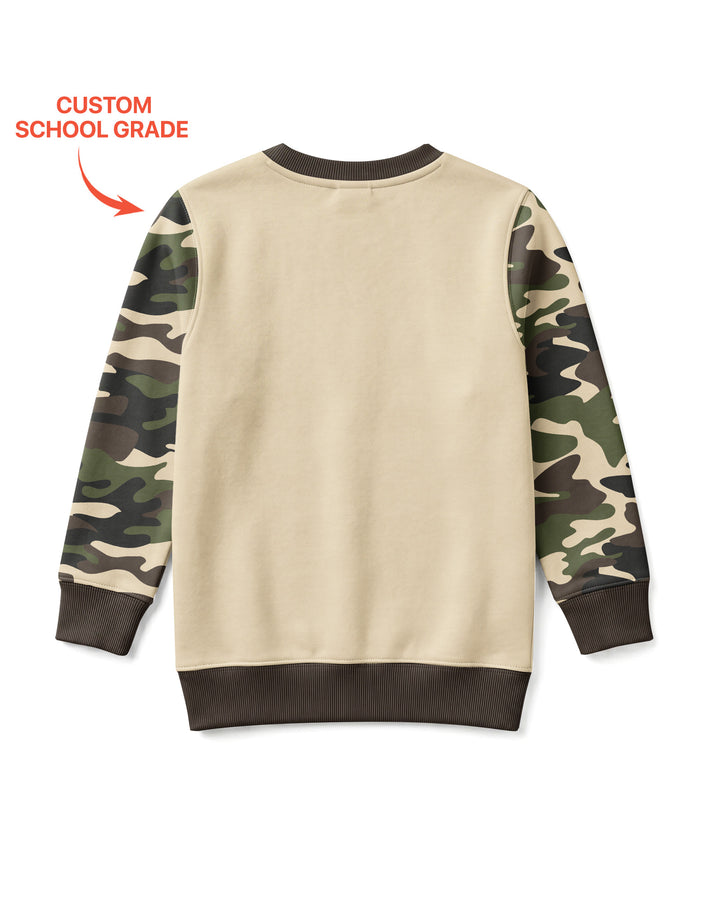 Sudadera de cuello redondo de bambú con plantilla personalizada
