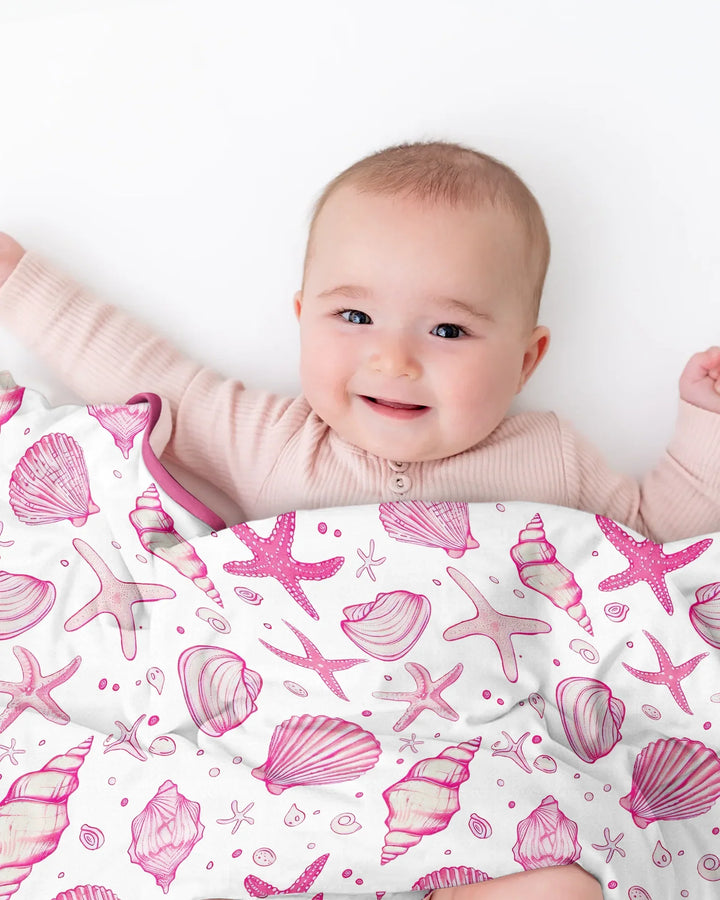 Coastal Charm Family Matching Bamboo Blanket