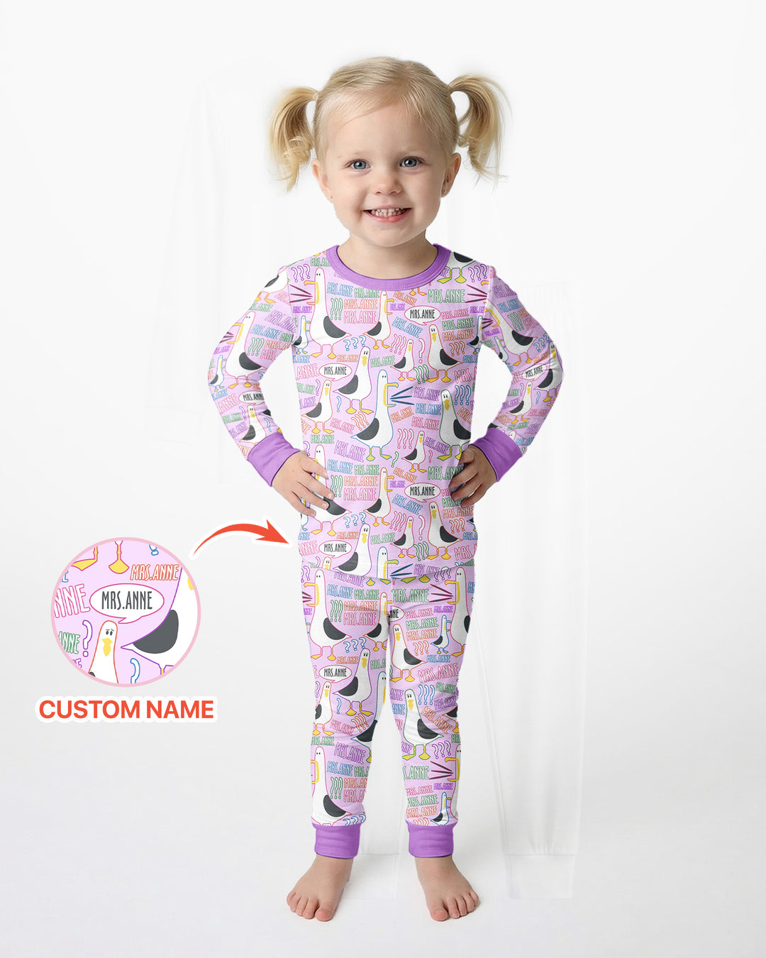 Conjunto de pijama de dos piezas de bambú con mangas largas, plantilla PERSONALIZADA