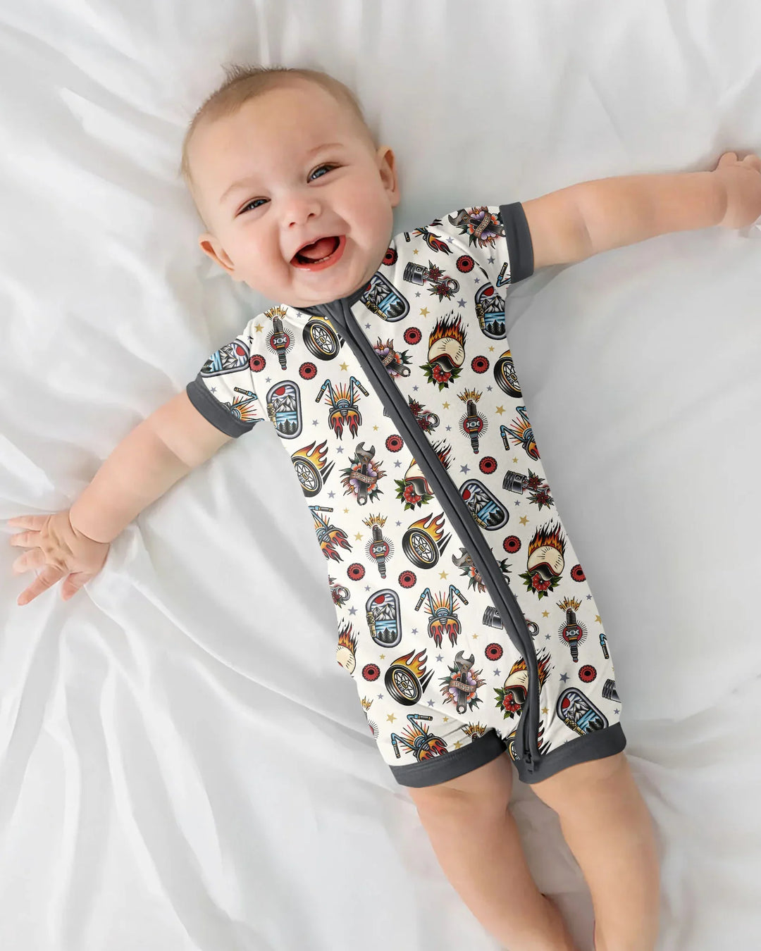 Born to Ride Together Family Matching Bamboo Shorty Zippy