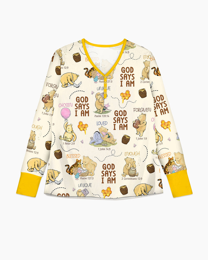 God Says I Am – Little Blessings Bamboo Women Pajama Set