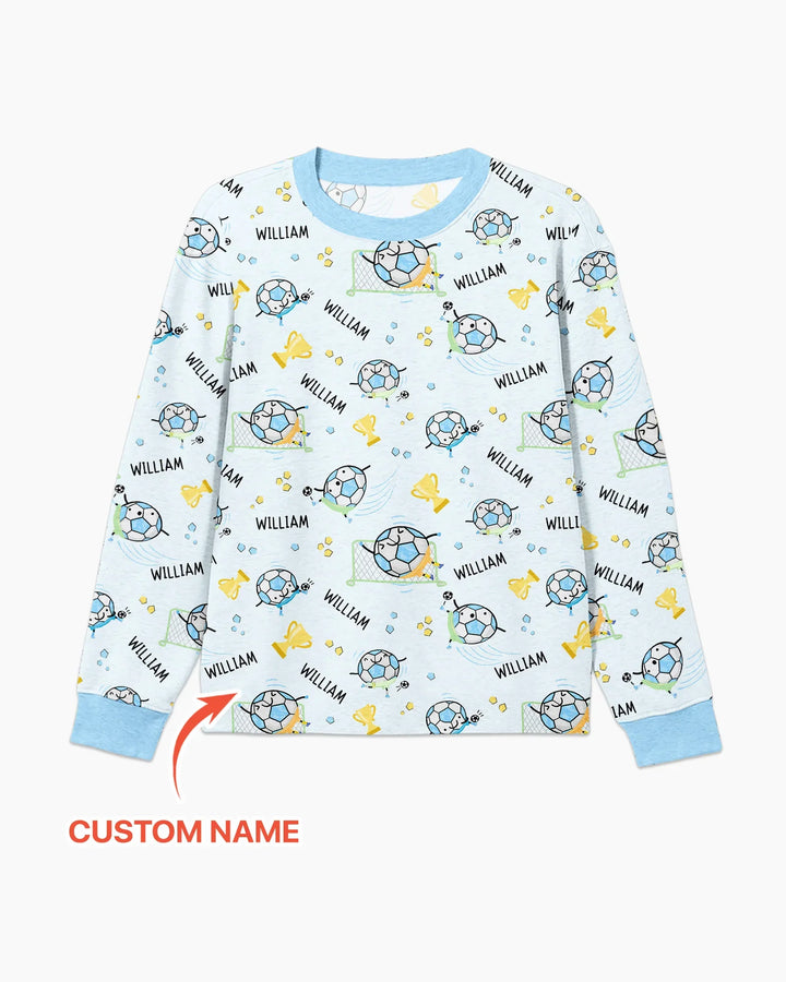 Custom Name Soccer Dad Team Matching Bamboo Men's Pajama Set