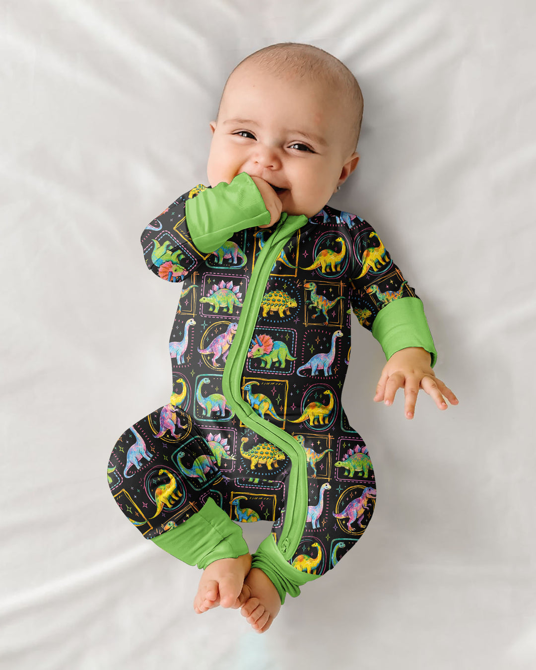 Whimsical Dinosaurs Bamboo Convertible Zippy
