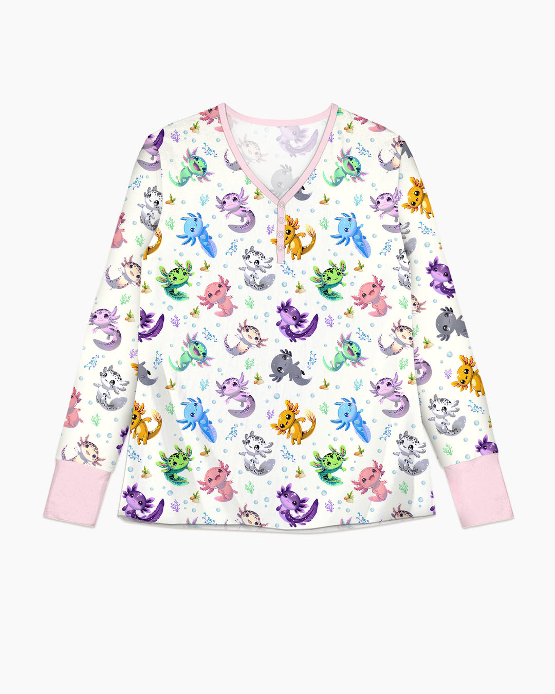 I Love You Axolotl Bamboo Women Pajama Set
