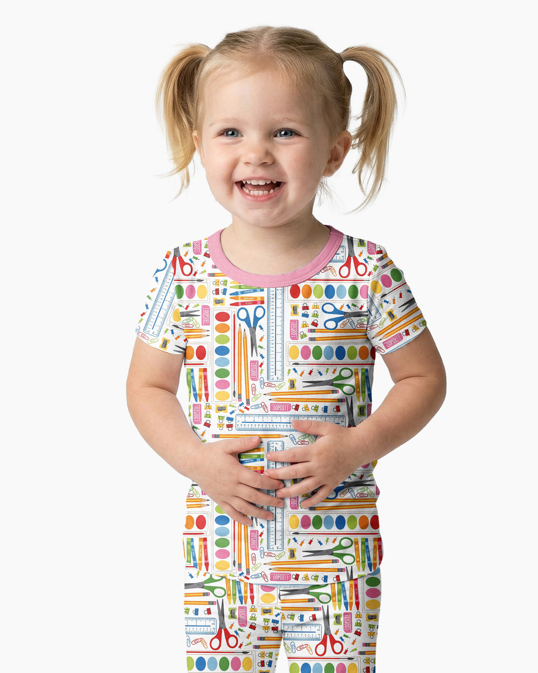Craft Corner Bamboo Two Piece Short Sleeve Pajama Set