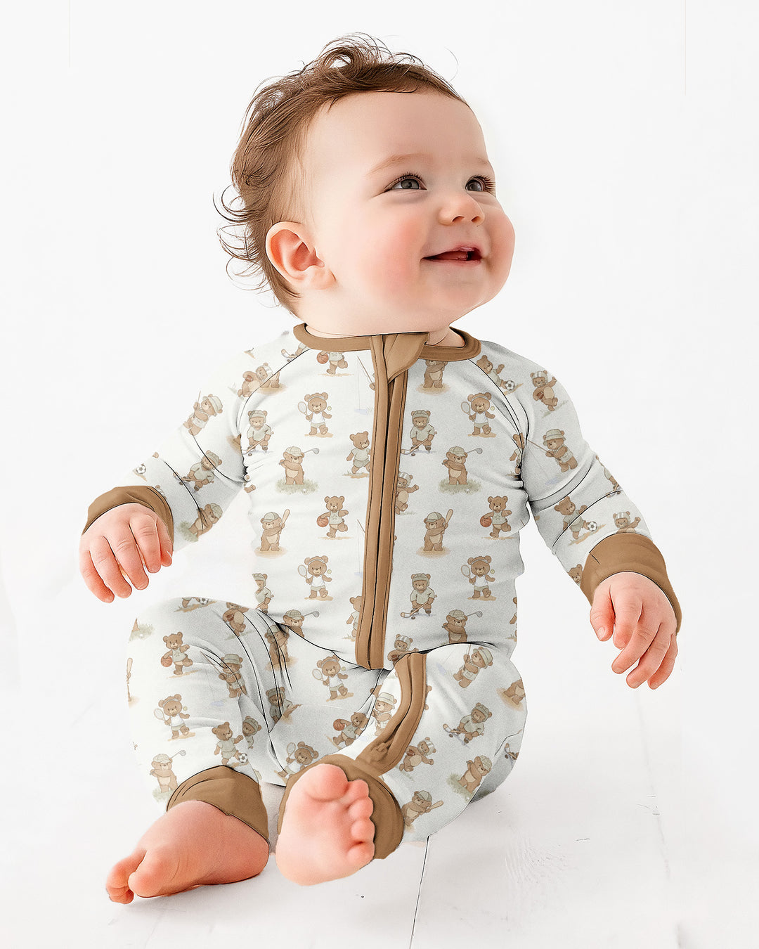 Gerippte Babykleidung mit individuellem Foto - Weich &amp; Skizzenhaft