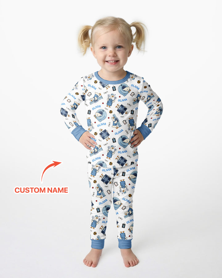 Rad Tech Goose Bamboo Two Piece Long Sleeve Pajama Set
