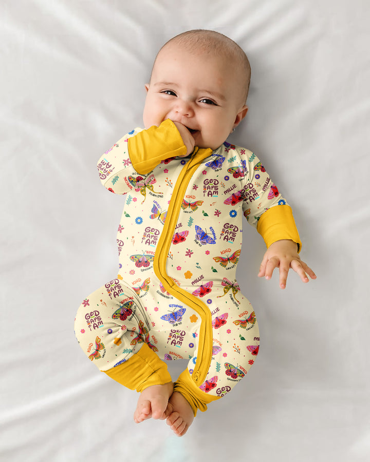 Gerippte Babykleidung mit individuellem Foto - Weich &amp; Skizzenhaft