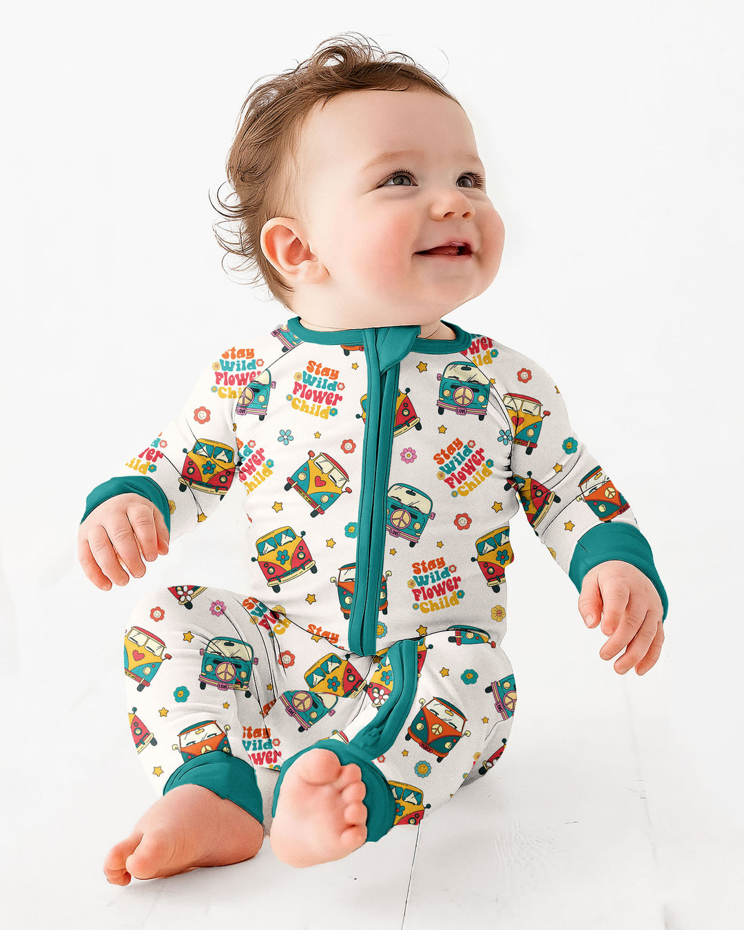 Stay Wild Flower Child Bamboo Convertible Zippy