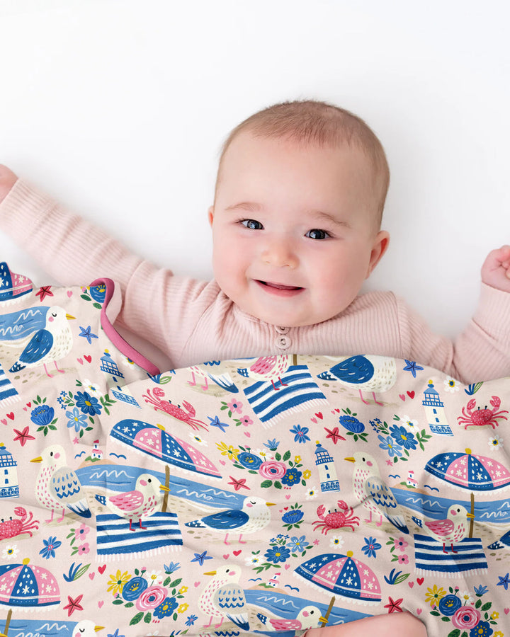 A Day At The Shore Bamboo Blanket