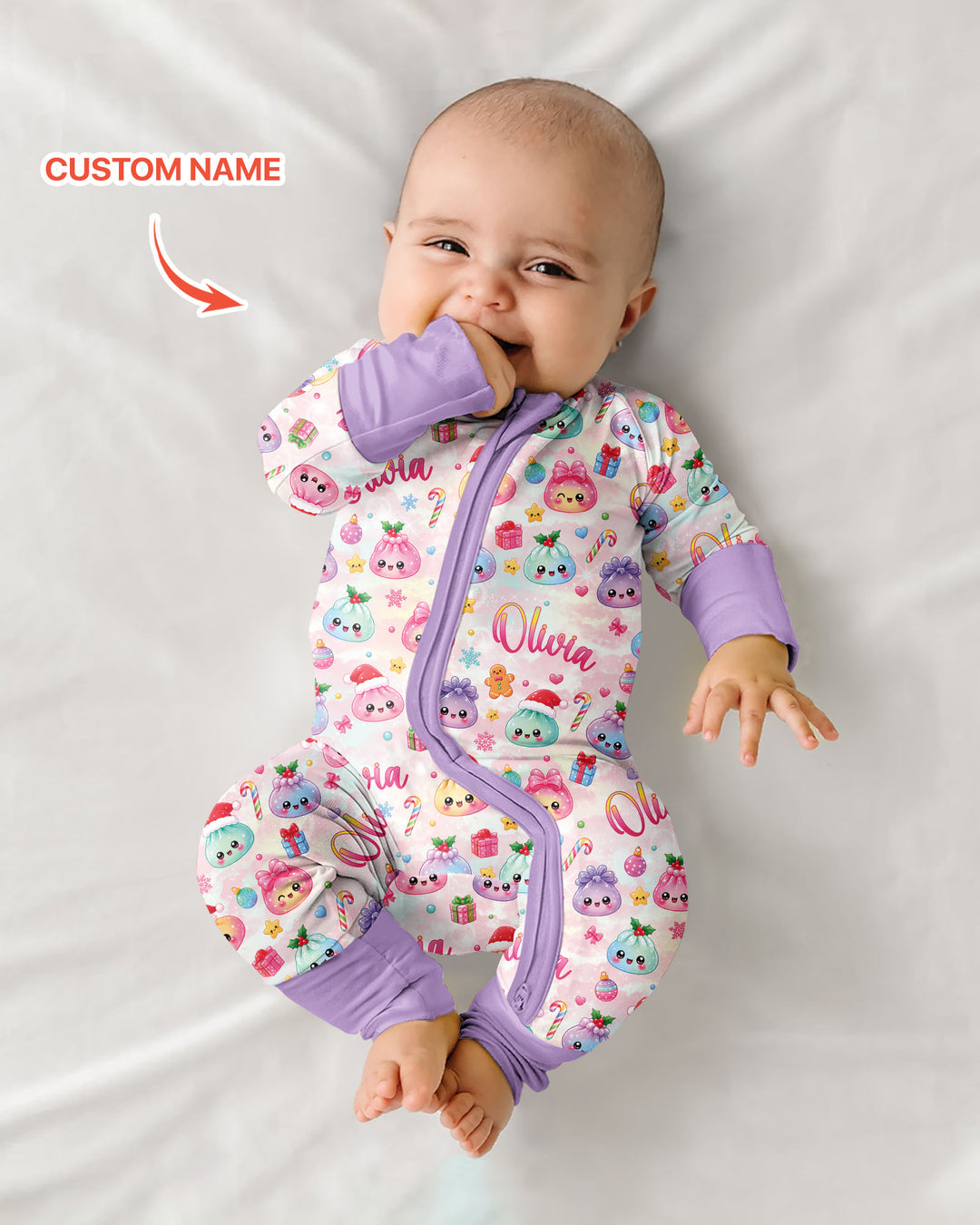 Christmas Dumpling Bamboo Convertible Zippy