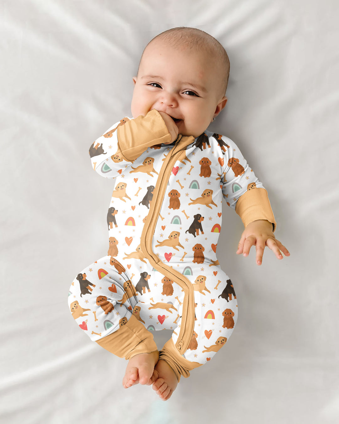 Brown Dogs Bamboo Convertible Zippered Romper