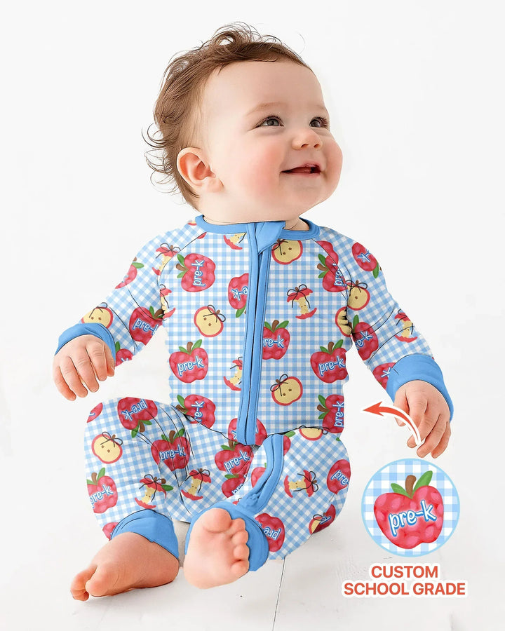 Custom School Grade Apple Days Bamboo Convertible Zippy