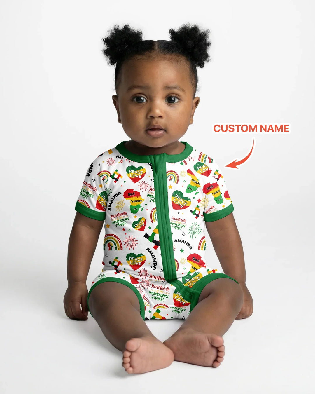 Custom Name Juneteenth Is My Independence Day Bamboo Shorty Zippy