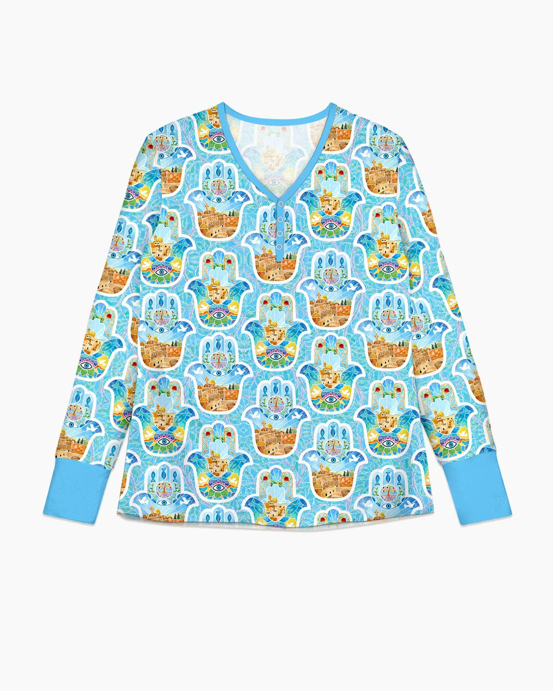 Plantilla de conjunto de pijama de mujer de bambú
