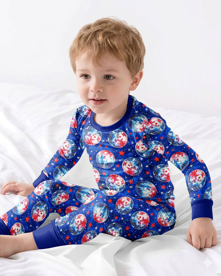 Conjunto de pijama de dos piezas de bambú de manga larga