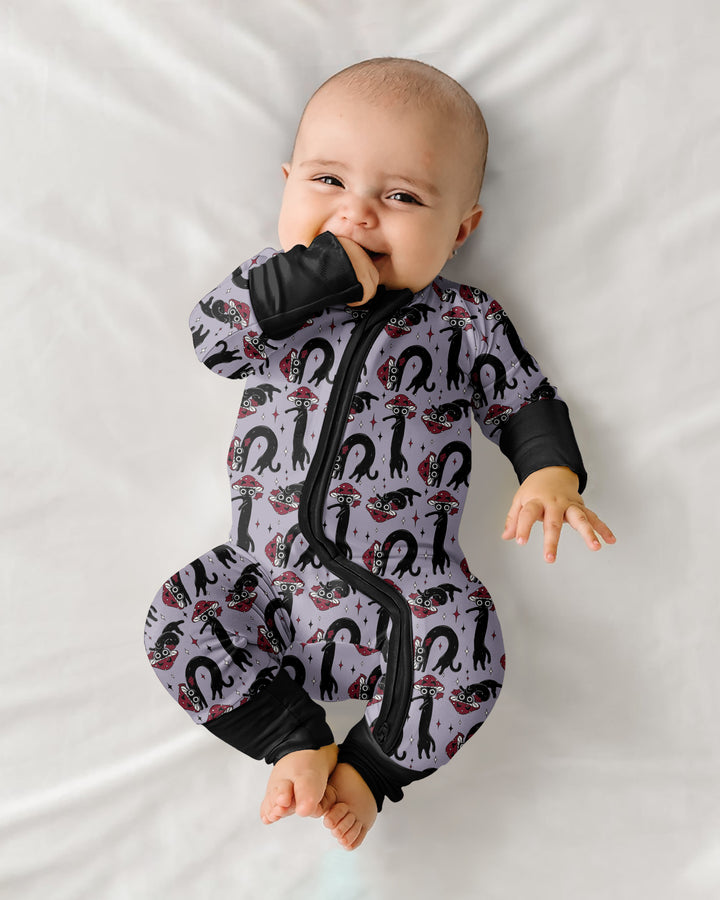 Mushroom Cat Mischief Bamboo Convertible Zippy