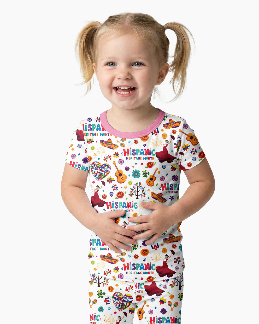 Zweiteiliges, kurzärmliges Pyjama-Set mit Marienkäfern