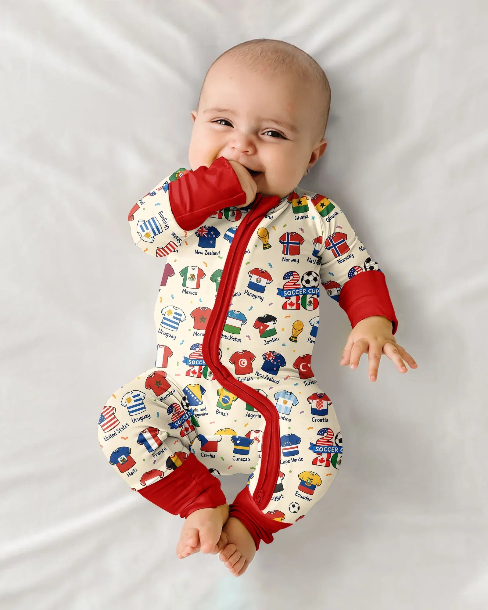 【BABYL】ロングスリーブサッカージャージ<XXL> 2026 Soccer World Jersey Flag Bamboo Convertible Zippy – Zumbamboo