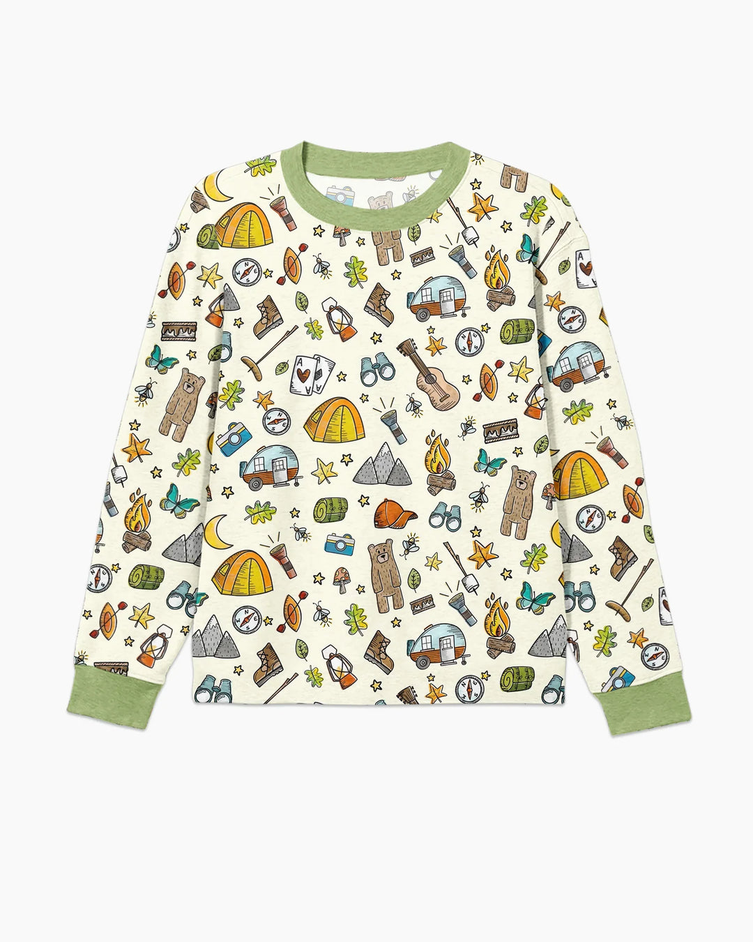 Pijama de Bambú para Hombre Love Camping a Juego Familiar