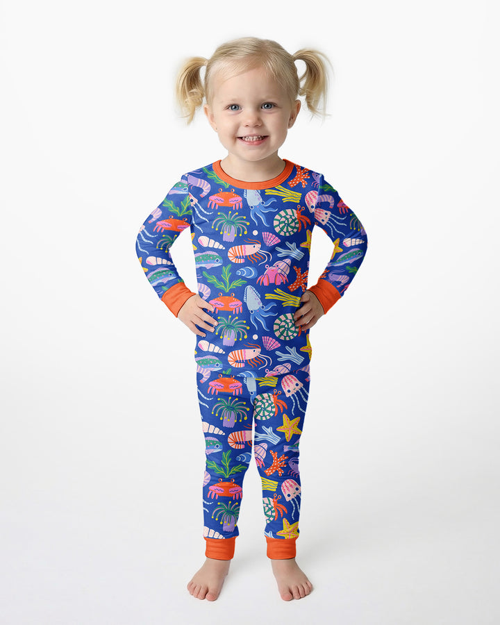 Under the Sea Bamboo Two Piece Long Sleeve Pajama Set