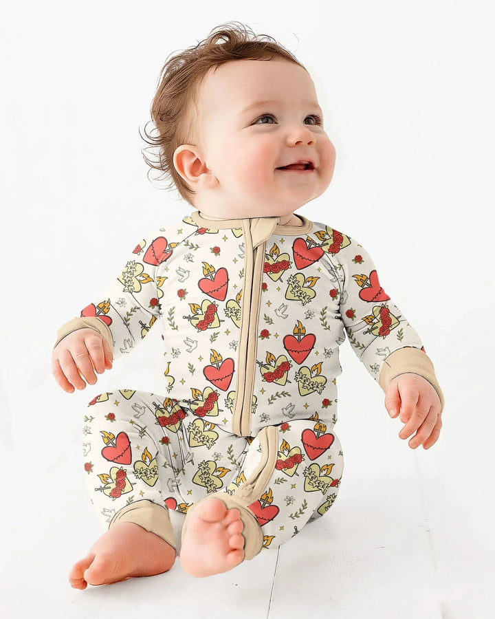 Gerippte Babykleidung mit individuellem Foto - Weich &amp; Skizzenhaft