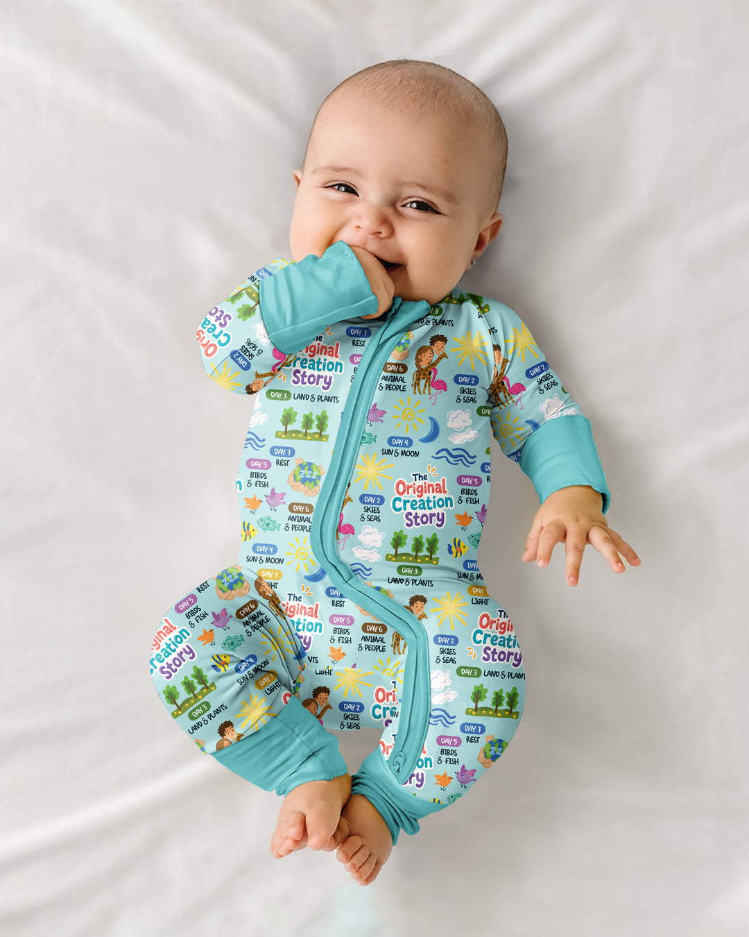 The Seven Days Of Creation Story Bamboo Convertible Zippy