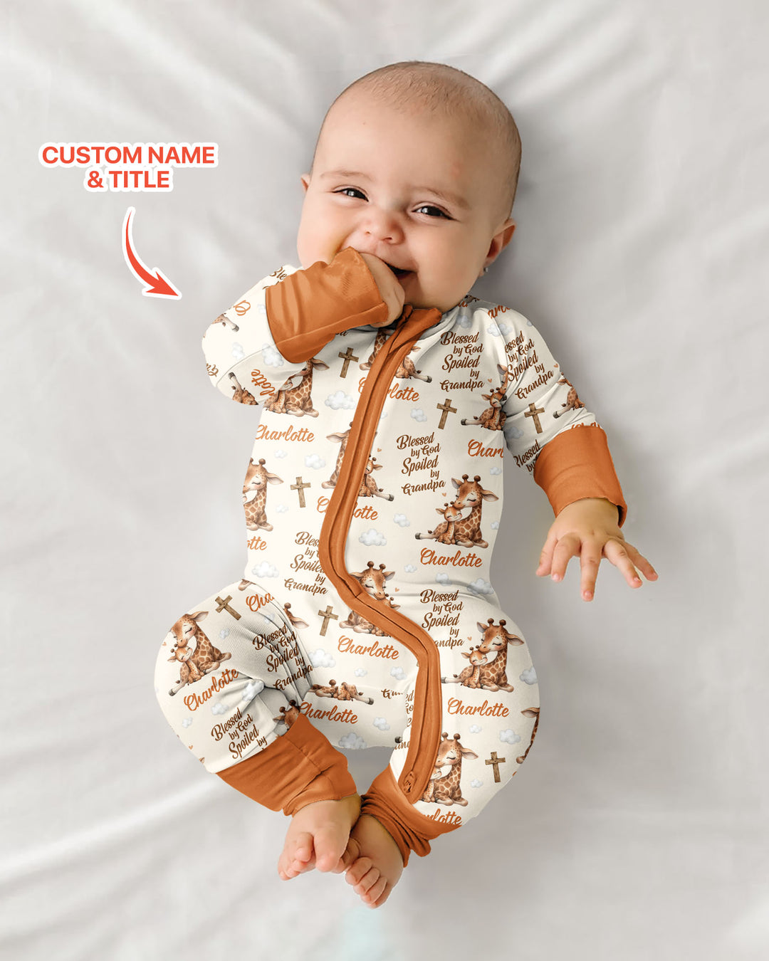 Gerippte Babykleidung mit individuellem Foto - Weich &amp; Skizzenhaft
