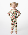 Funny Christmas Santa Bamboo Two Piece Long Sleeve Pajama Set