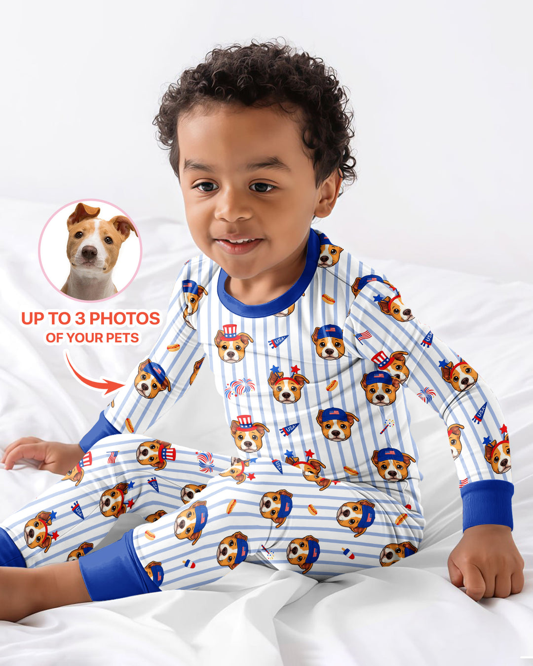 Conjunto de pijama de dos piezas de bambú con mangas largas, plantilla PERSONALIZADA