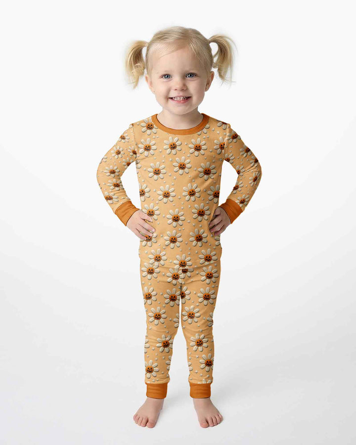 Happy Jack Daisy Bamboo Two Piece Long Sleeve Pajama Set