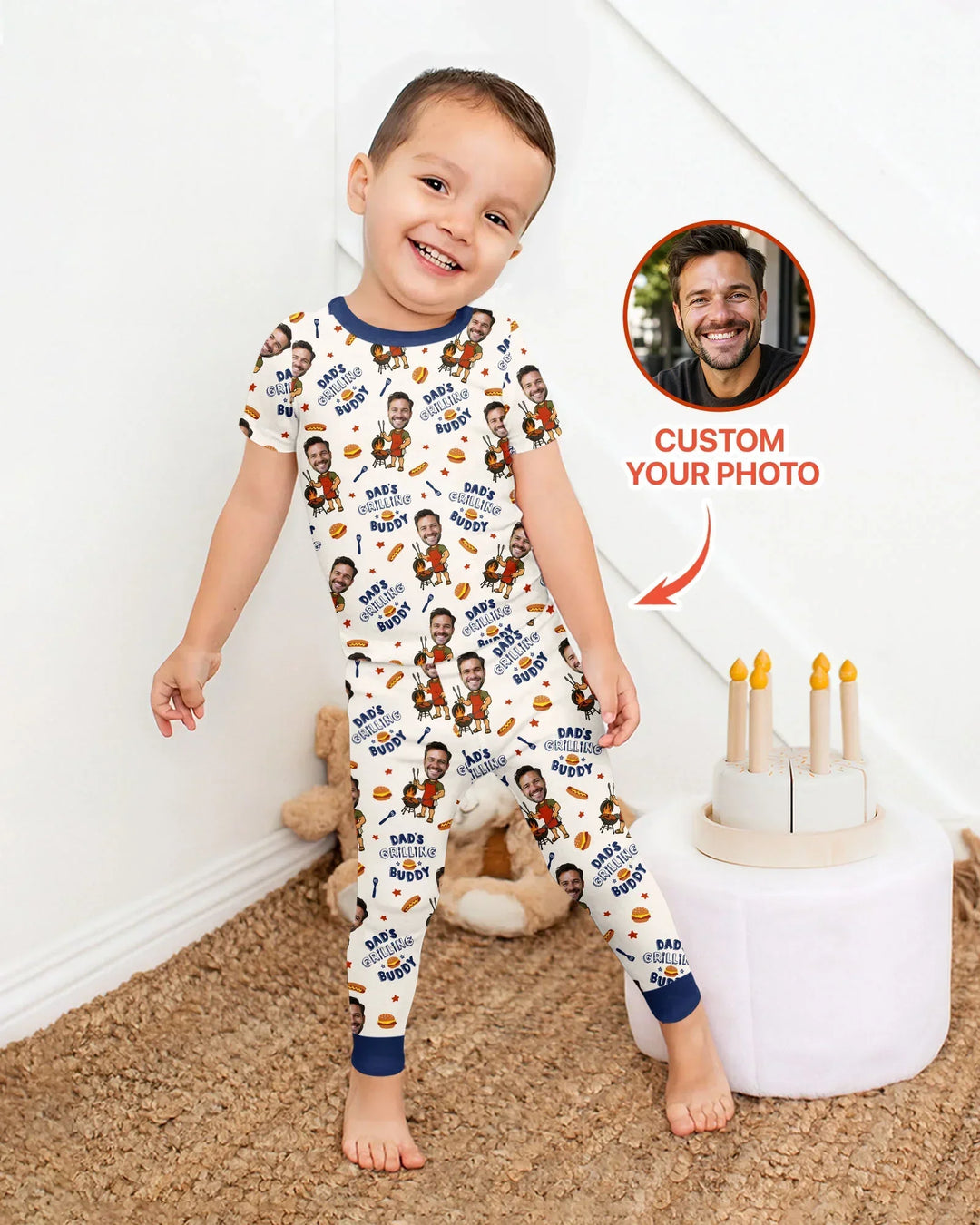 Zweiteiliges, kurzärmliges Pyjama-Set mit Marienkäfern