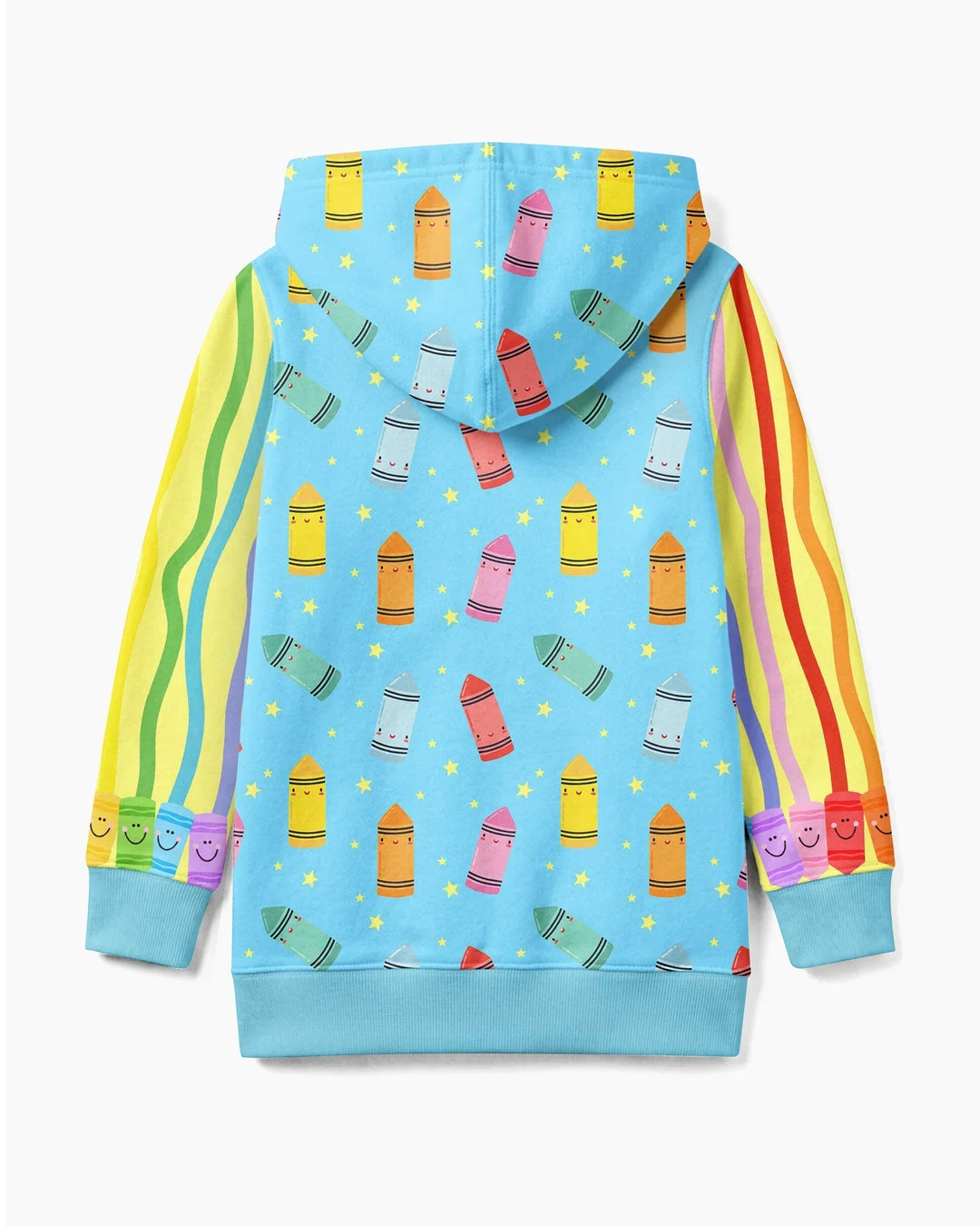 Kapuzenpullover aus Bambus mit hebräischem Alphabet und Reißverschluss