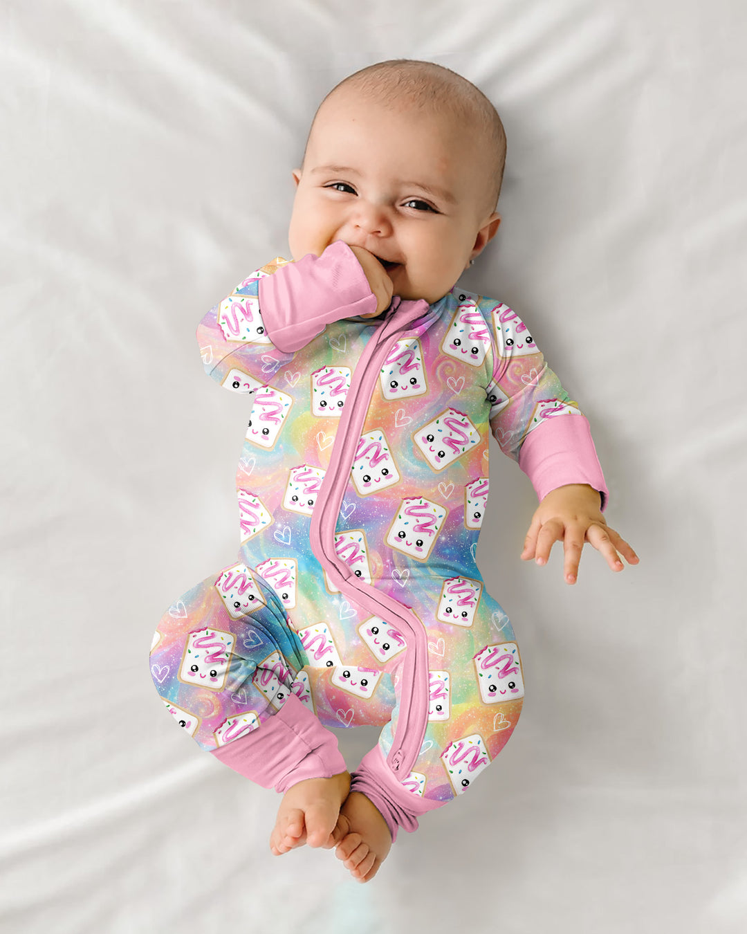 Gerippte Babykleidung mit individuellem Foto - Weich &amp; Skizzenhaft
