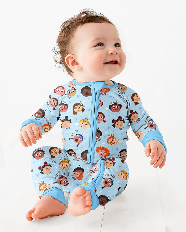 Gerippte Babykleidung mit individuellem Foto - Weich &amp; Skizzenhaft